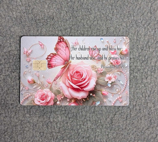 Proverbs 31:28 Credit/Debit Card Sticker, Skin, Cover