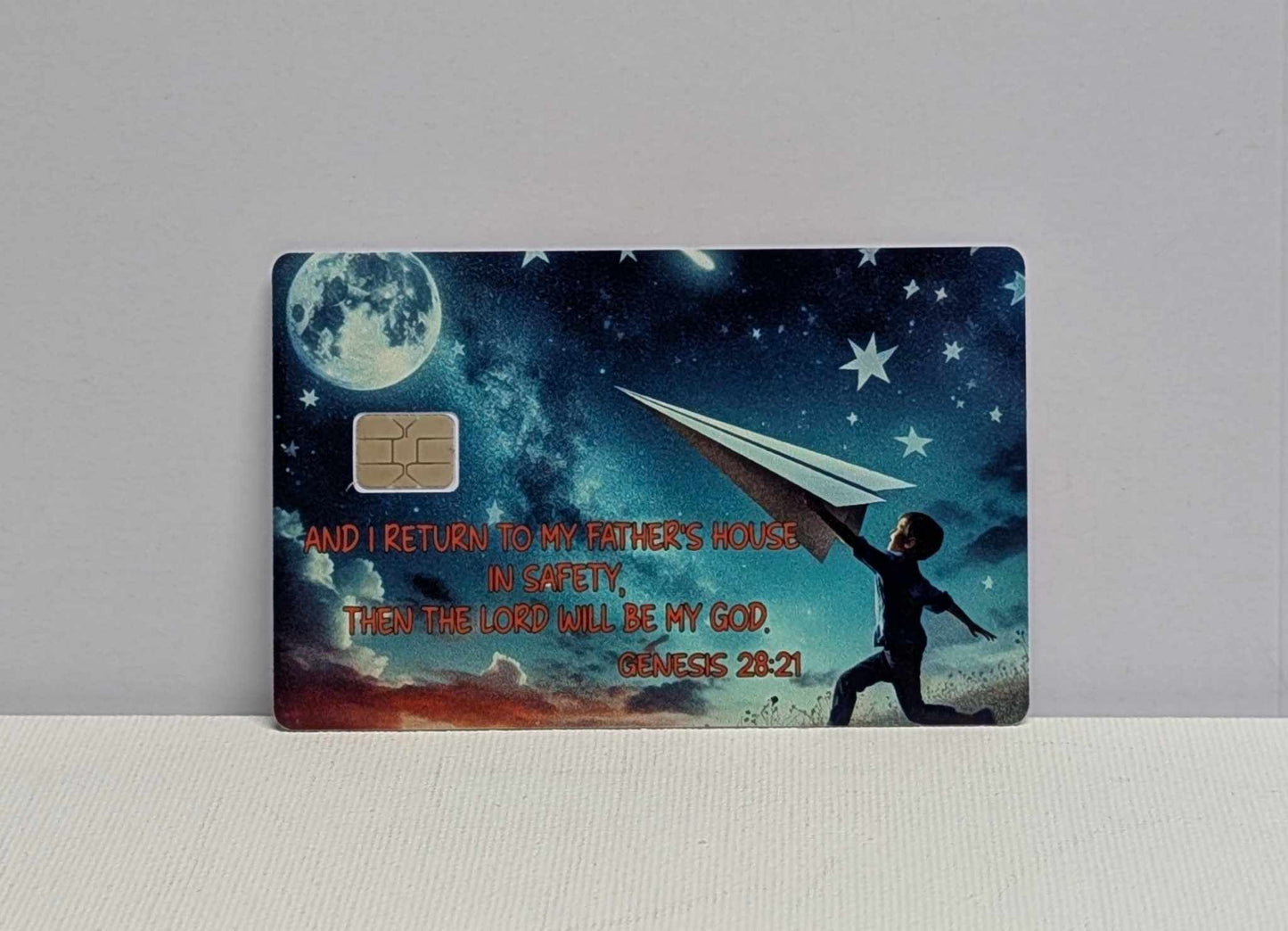 Genisis 28:21 Return to my Father's House Credit/Debit Card Sticker, Skin, Cover