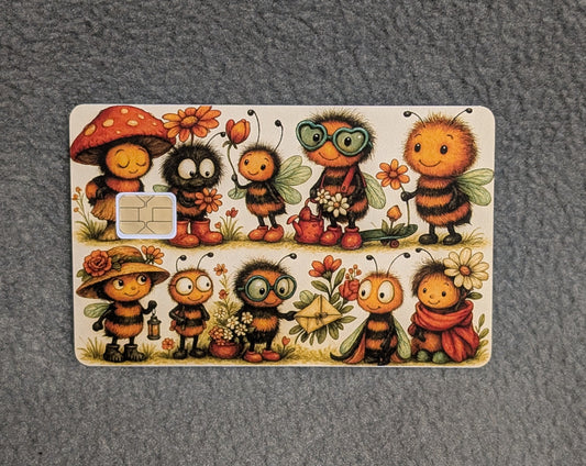 Bee Heaven cute #5 Credit/Debit Card Sticker, Skin, Cover