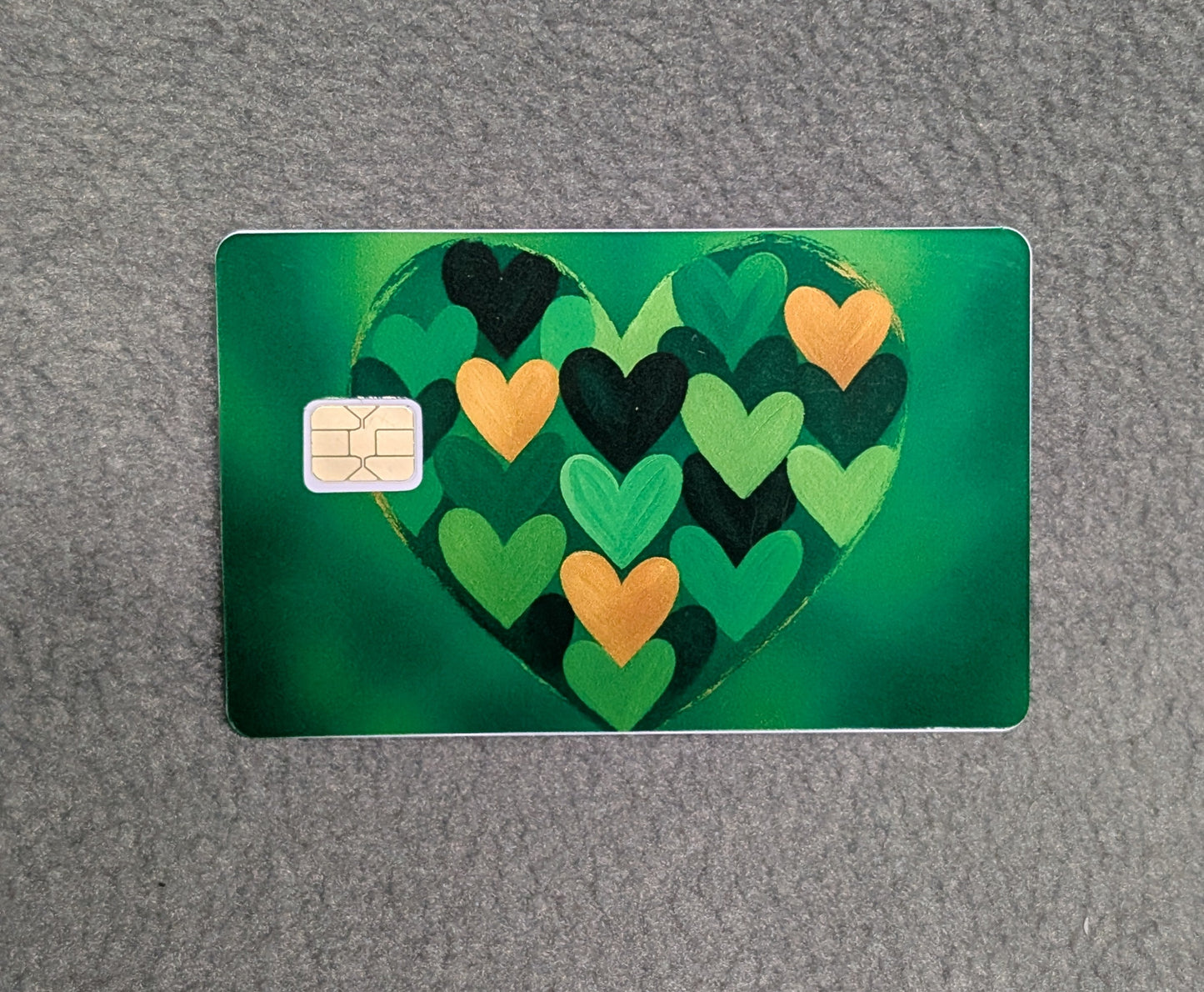St. Patty's Day Heart #64 Credit/Debit Card Sticker, Skin, Cover