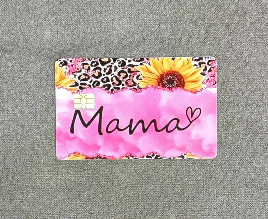 Pink MAMA Credit/Debit Card Sticker, Skin, Cover