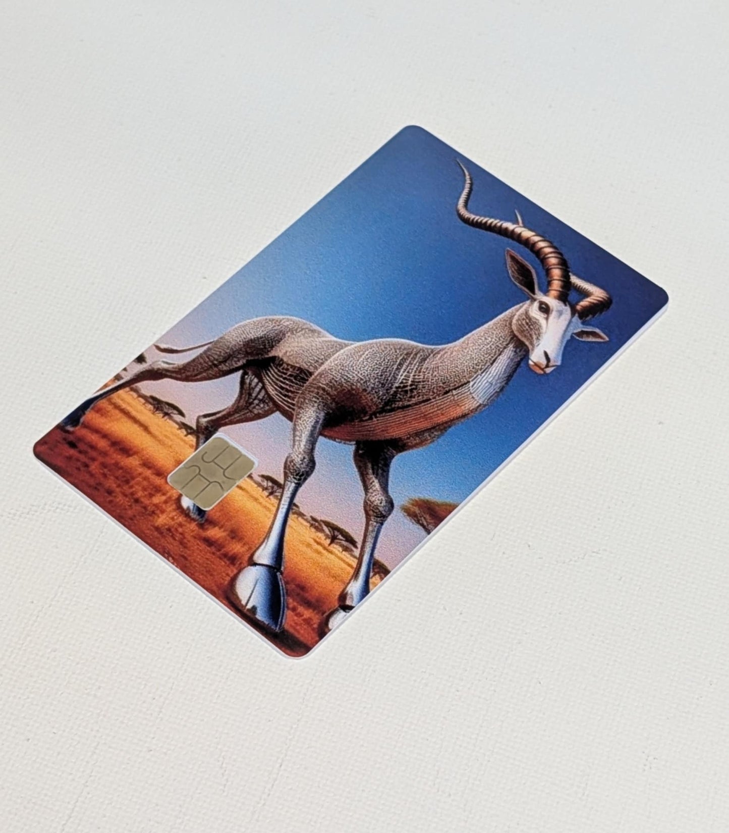 Chrome Gazelle Credit/Debit Card Sticker, Skin, Cover
