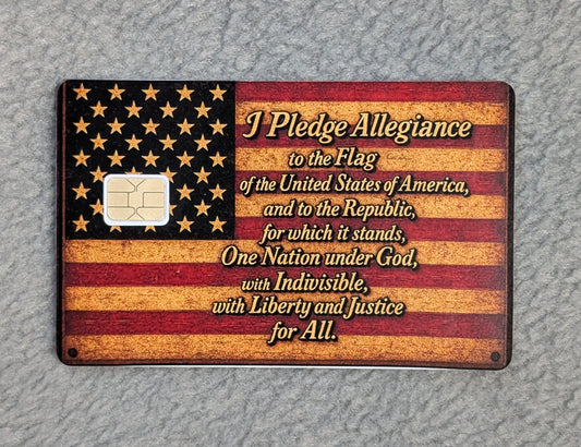 I pledge #84 Card Protector Sticker, Overlay, Decorative Only