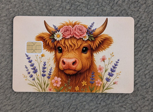 Field Highland cute #86 Card Protector Sticker, Overlay, Decorative Only