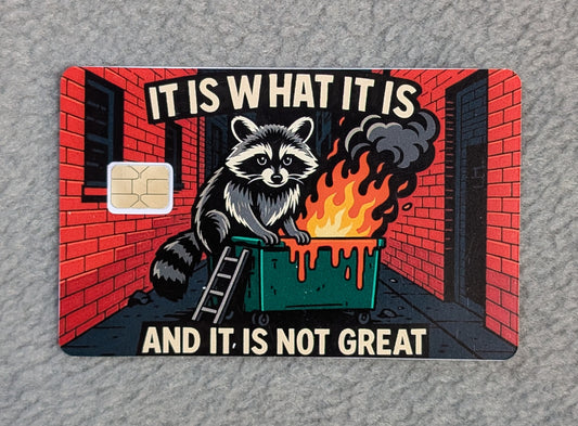Is it what it is #88 Card Protector Sticker, Overlay, Decorative Only