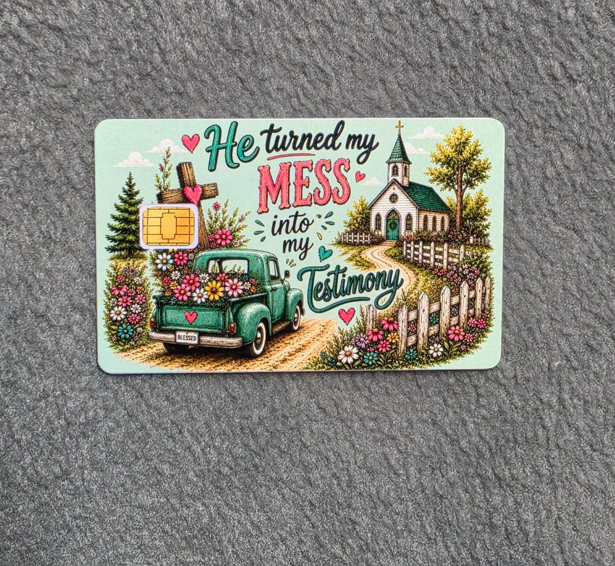 My Testimony #88 Card Protector Sticker, Overlay, Decorative Only