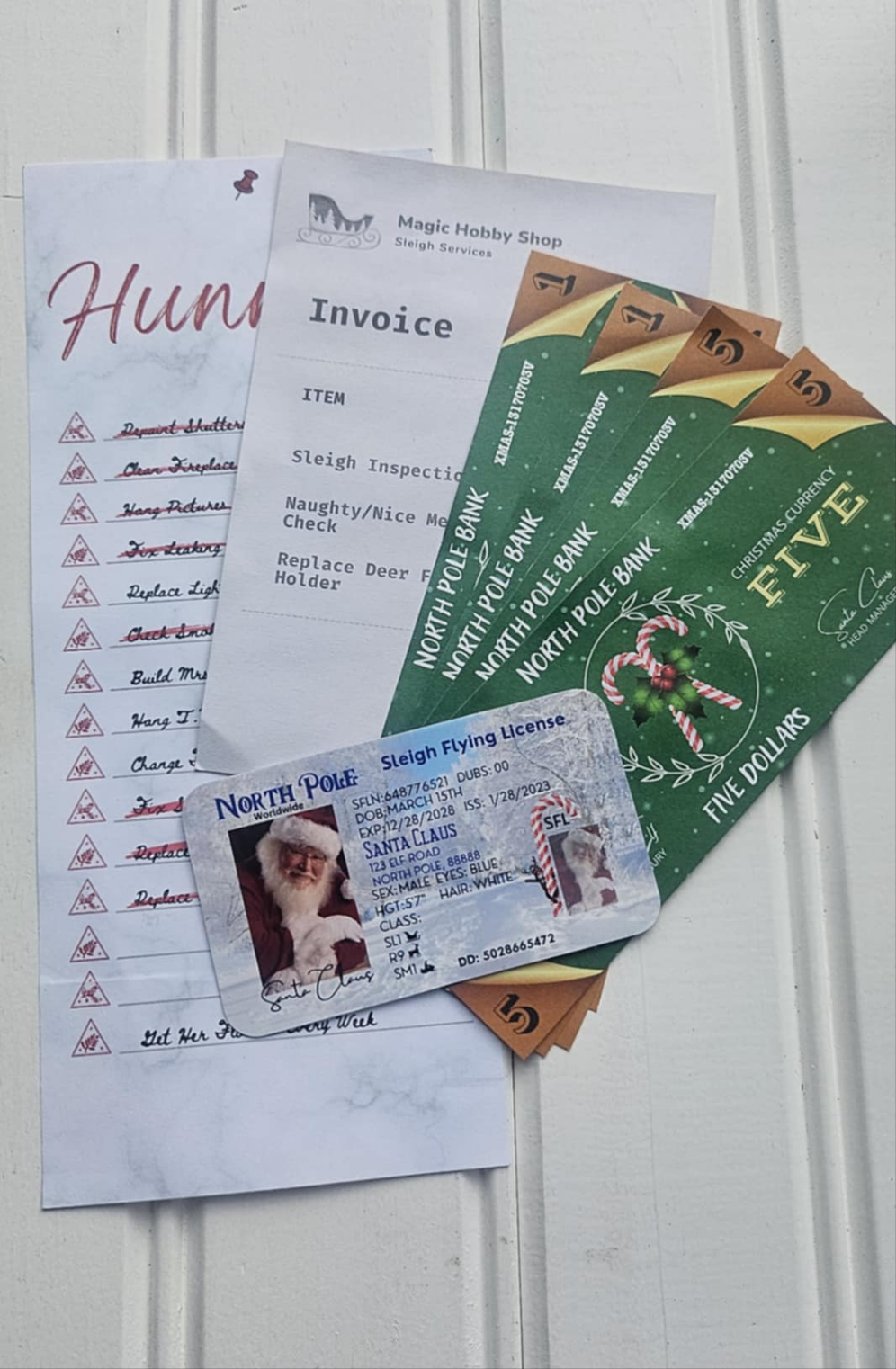 White Santa Evidence Kit