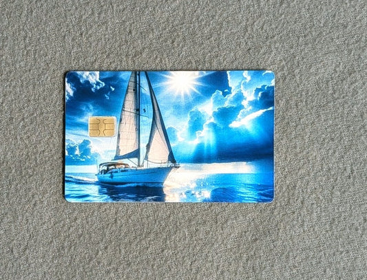 Sail Away Credit/Debit Card Sticker, Skin, Cover