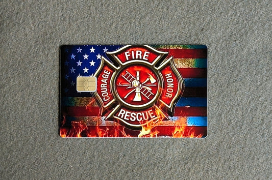 Fire Rescue Credit/Debit Card Sticker, Skin, Cover