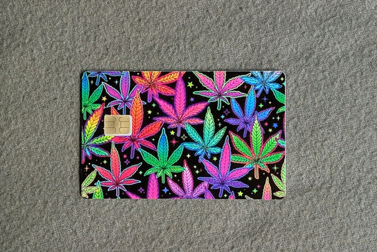 Colorful 420 Credit/Debit Card Sticker, Skin, Cover