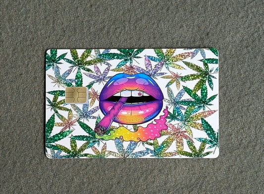 420 on my Lips Credit/Debit Card Sticker, Skin, Cover