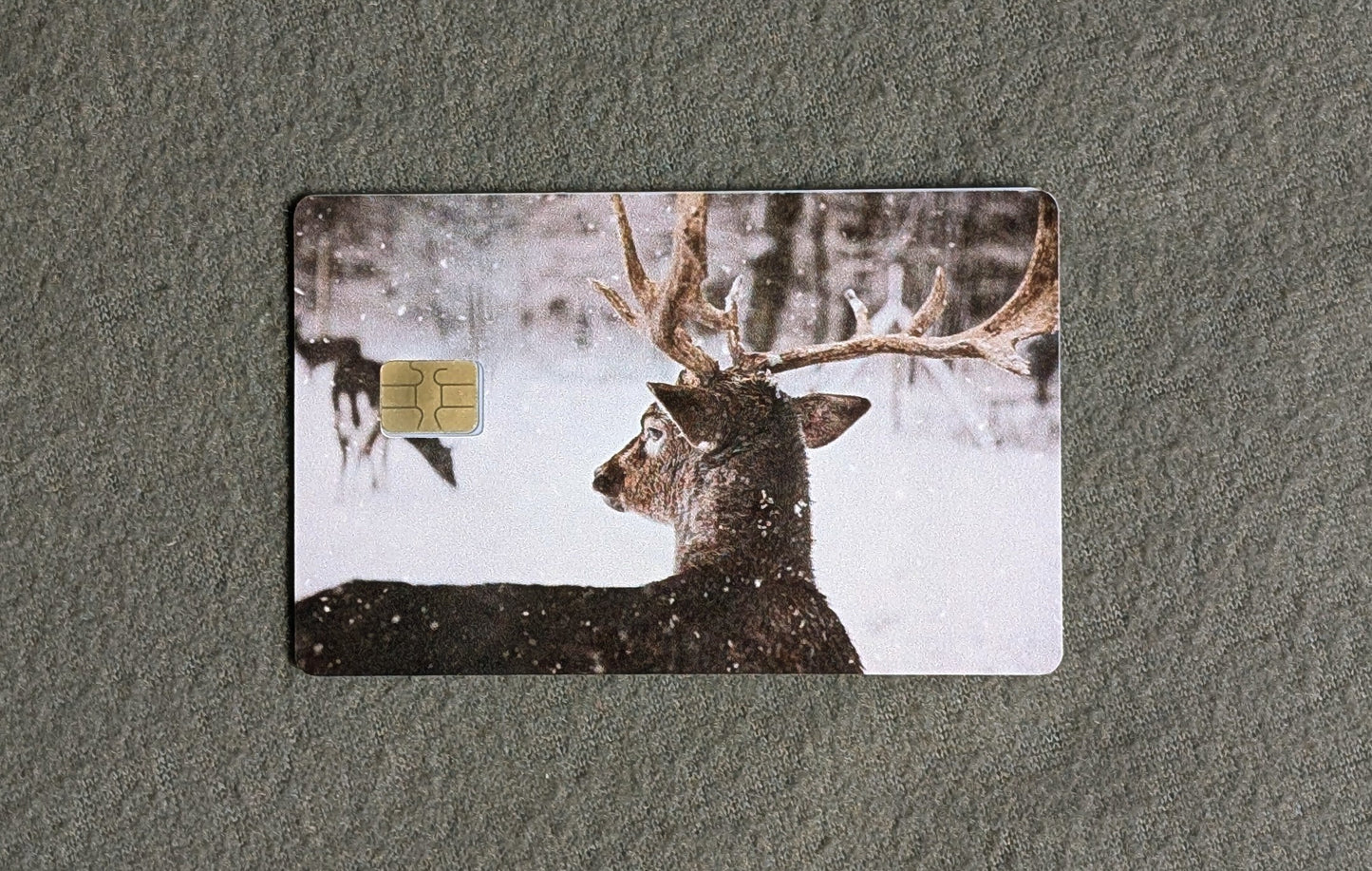 Winter Buck Credit/Debit Card Sticker, Skin, Cover