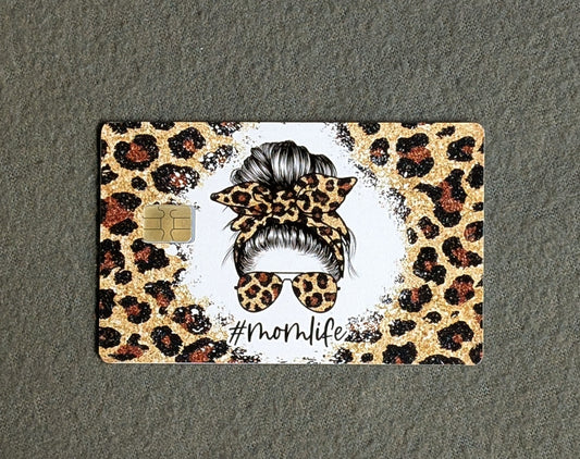Mom Life Credit/Debit Card Sticker, Skin, Cover