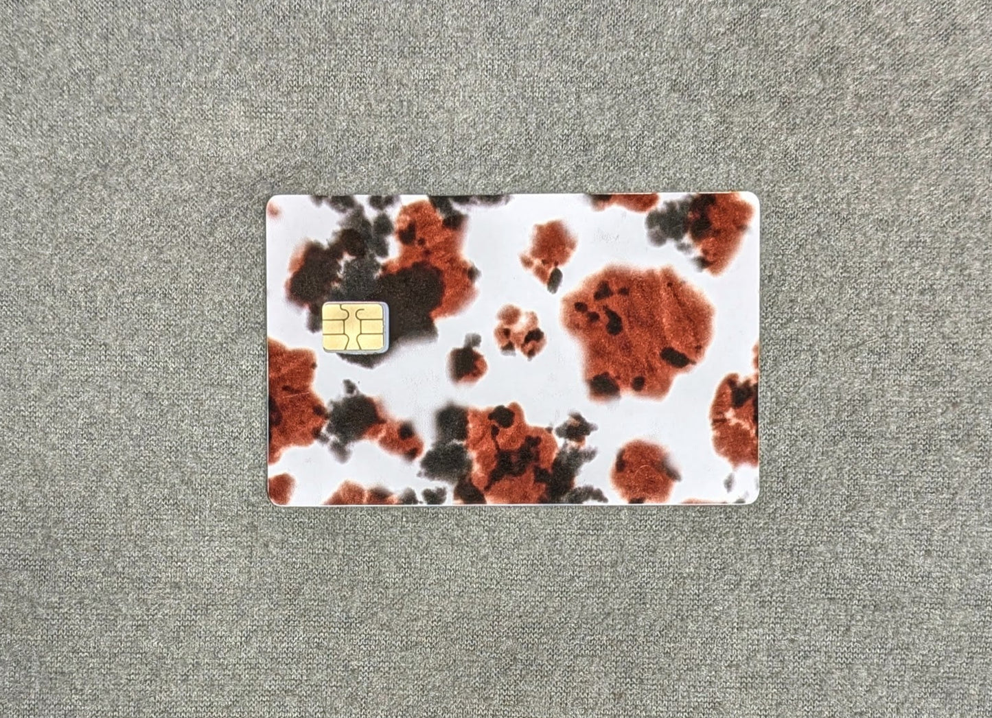 Brown Cow Hide Credit/Debit Card Sticker, Skin, Cover