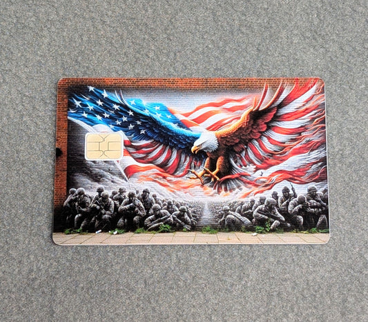 American Soldier Credit/Debit Card Sticker, Skin, Cover