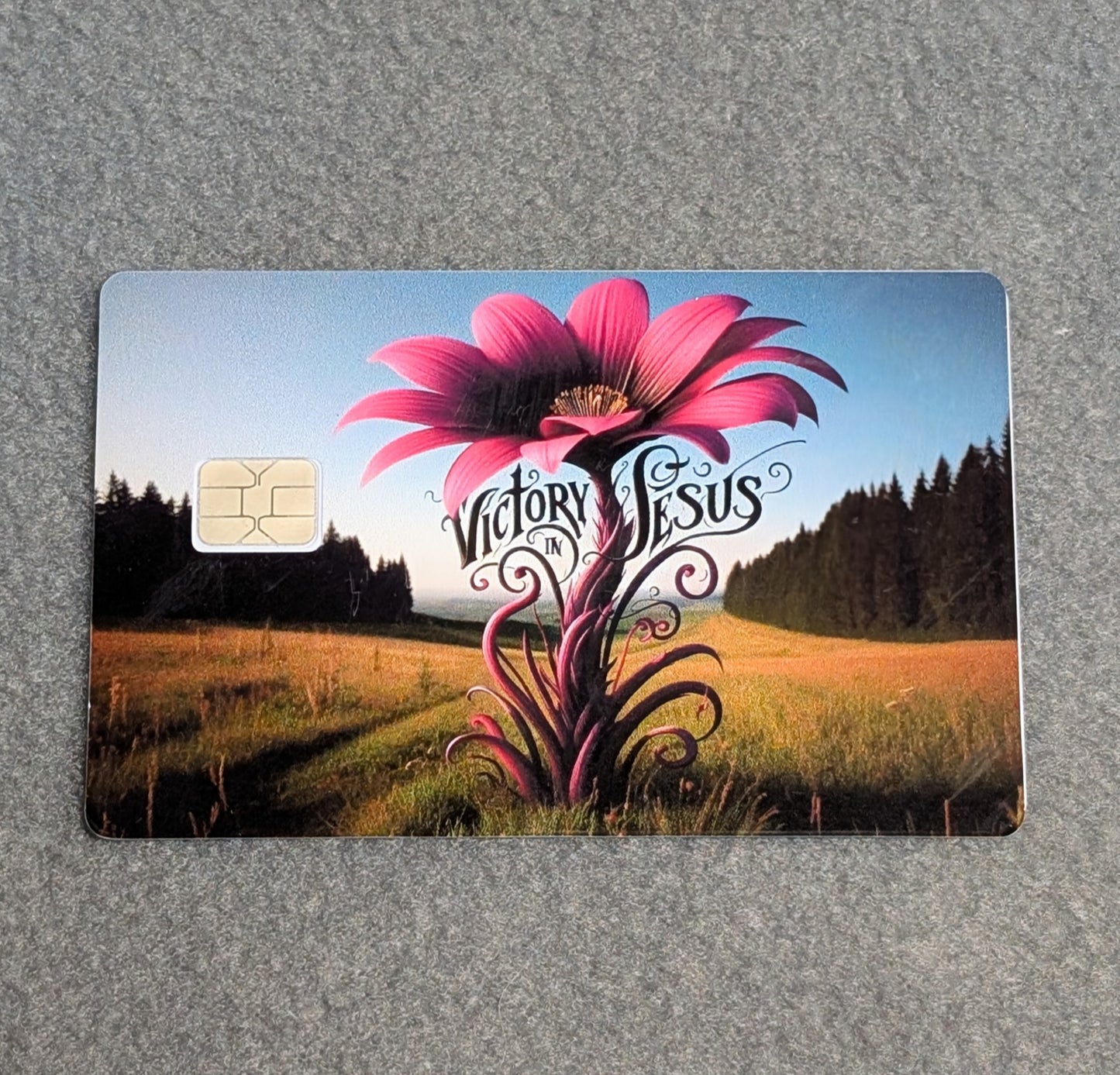 Victory in Jesus Credit/Debit Card Sticker, Skin, Cover