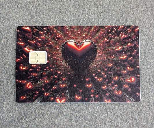 Bleeding Heart Credit/Debit Card Sticker, Skin, Cover
