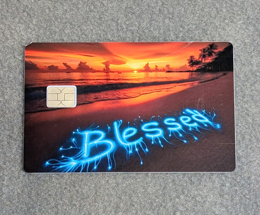 Blessed Credit/Debit Card Sticker, Skin, Cover