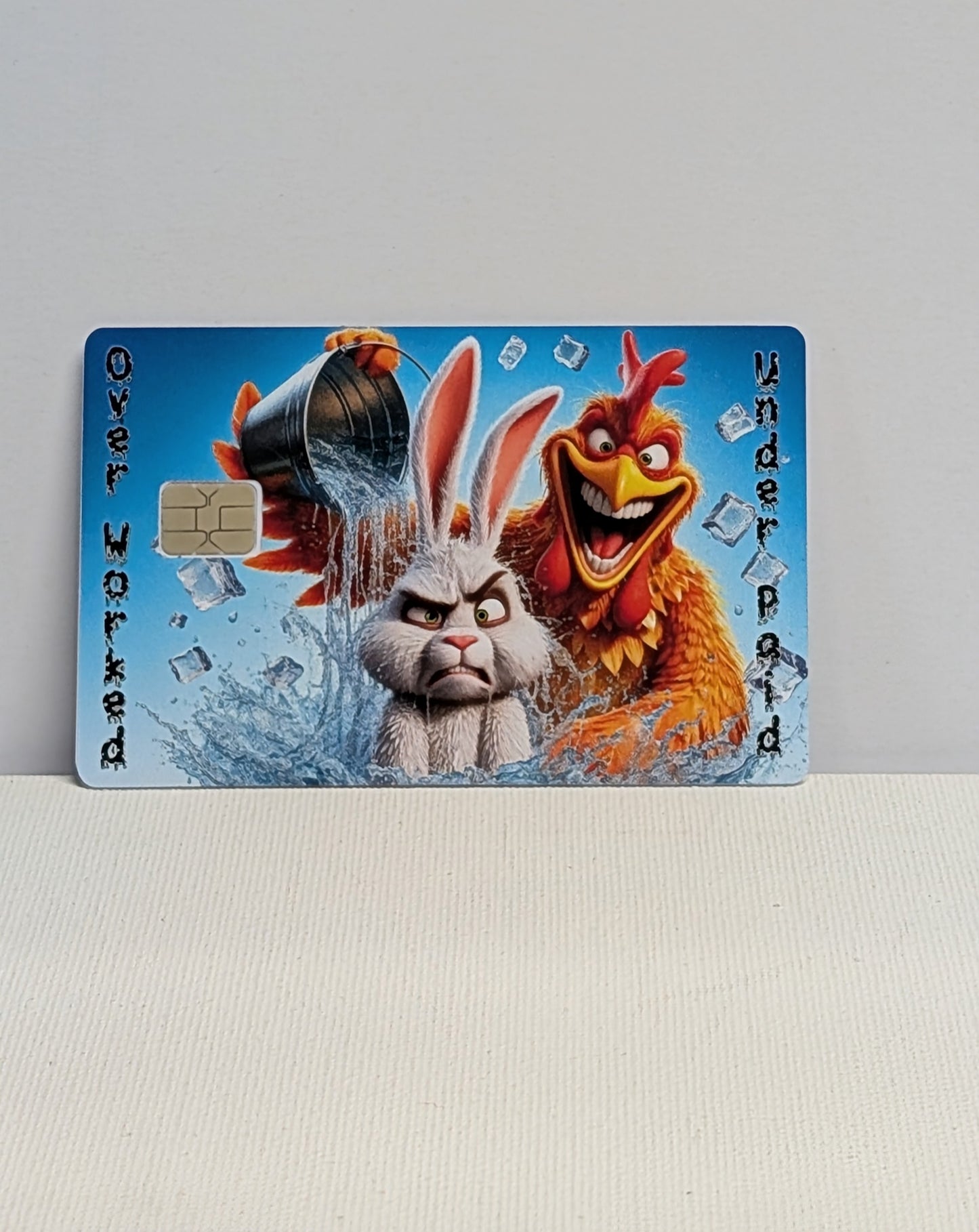 Iced Out Over Worked and Under Paid Credit/Debit Card Sticker, Skin, Cover