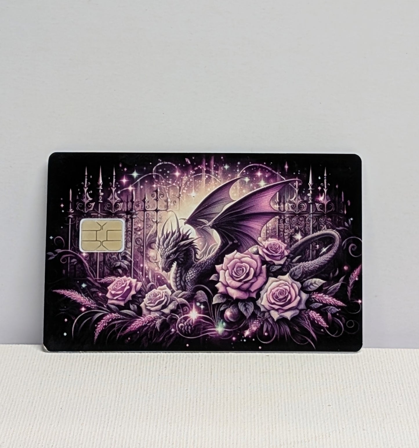 Purple Dragon Credit/Debit Card Sticker, Skin, Cover