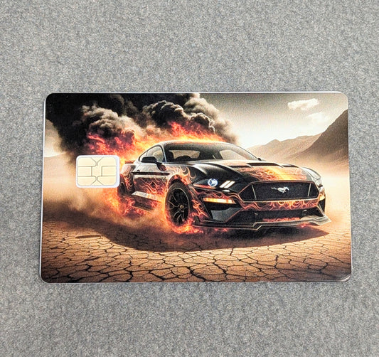 Fire Stallion Credit/Debit Card Sticker, Skin, Cover