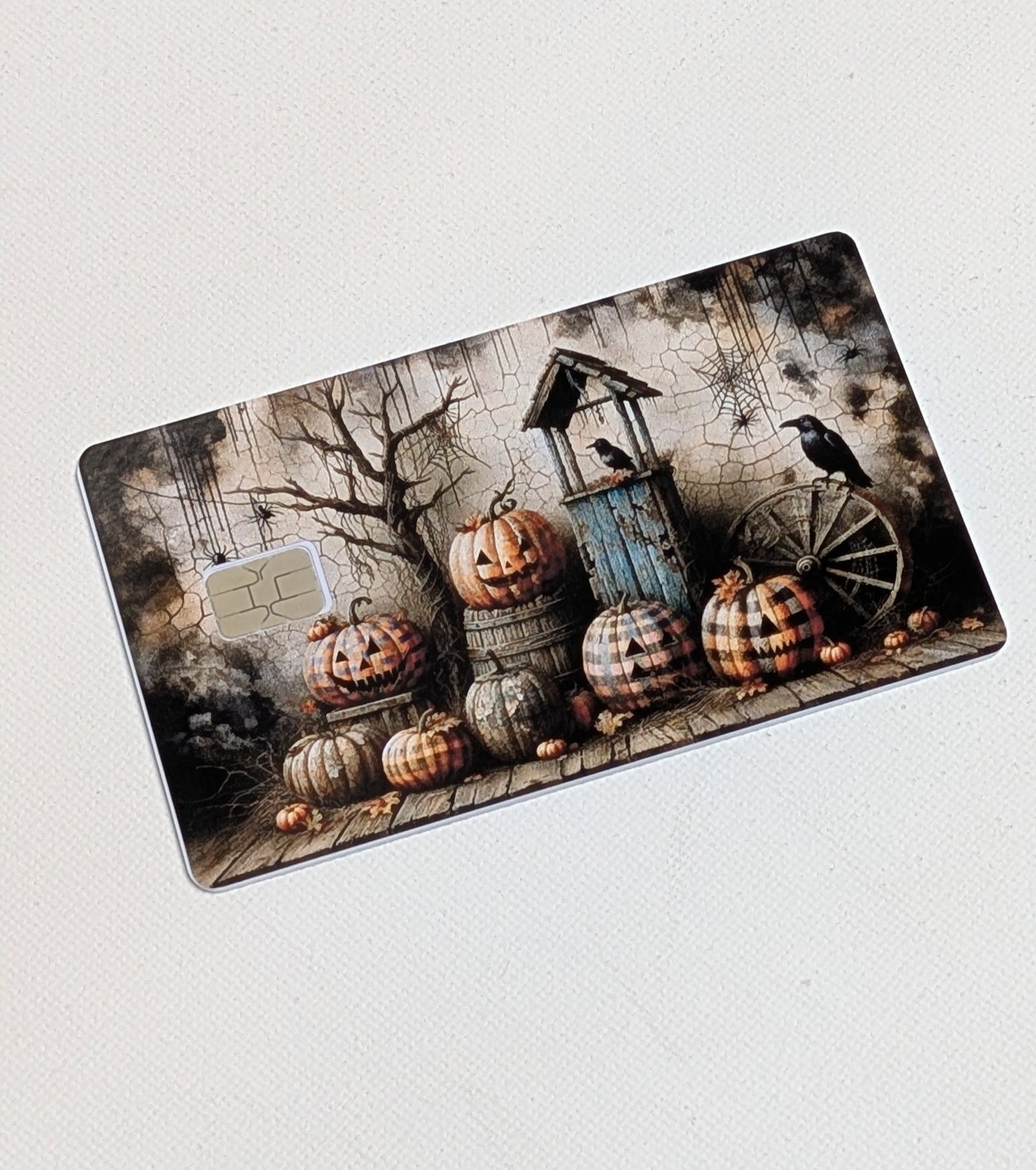 Rustic Halloween Credit/Debit Card Sticker, Skin, Cover