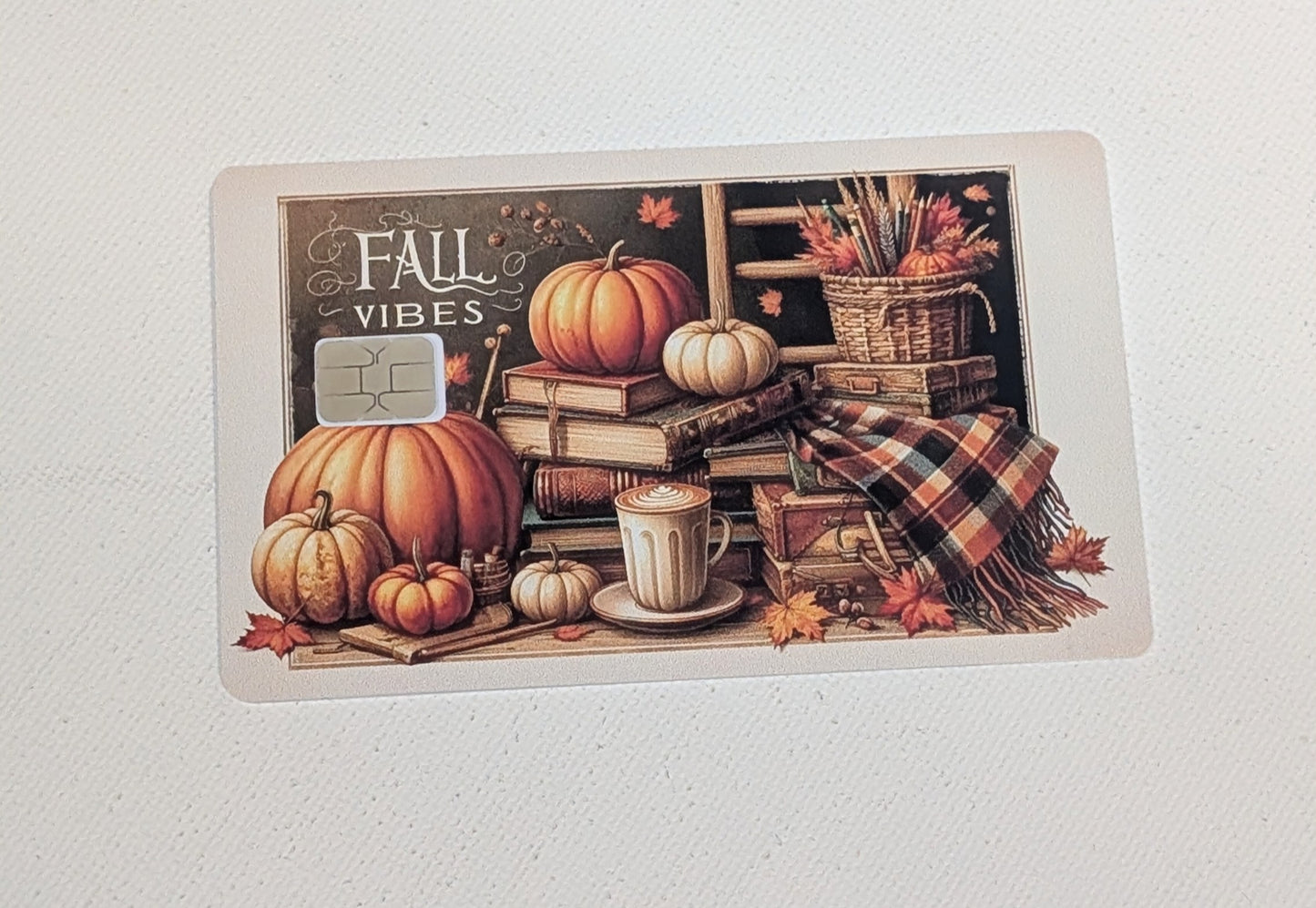 Fall Vibes Credit/Debit Card Sticker, Skin, Cover