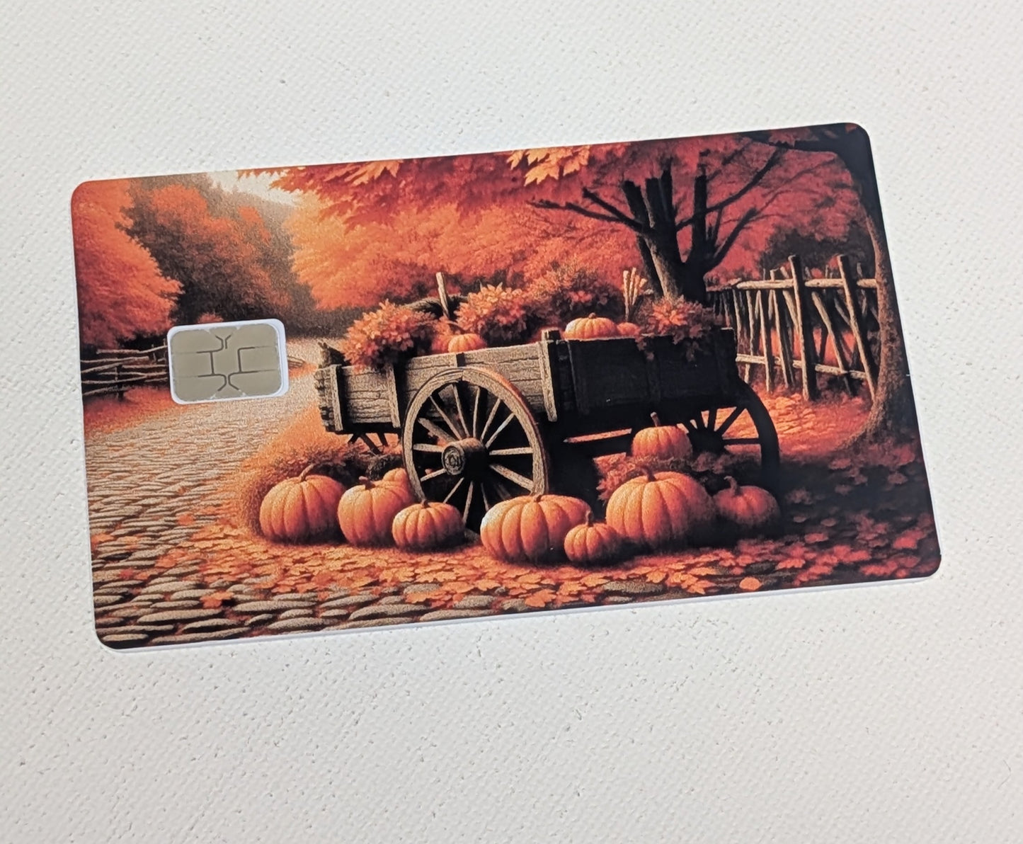 Pumpkin Harvest Credit/Debit Card Sticker, Skin, Cover