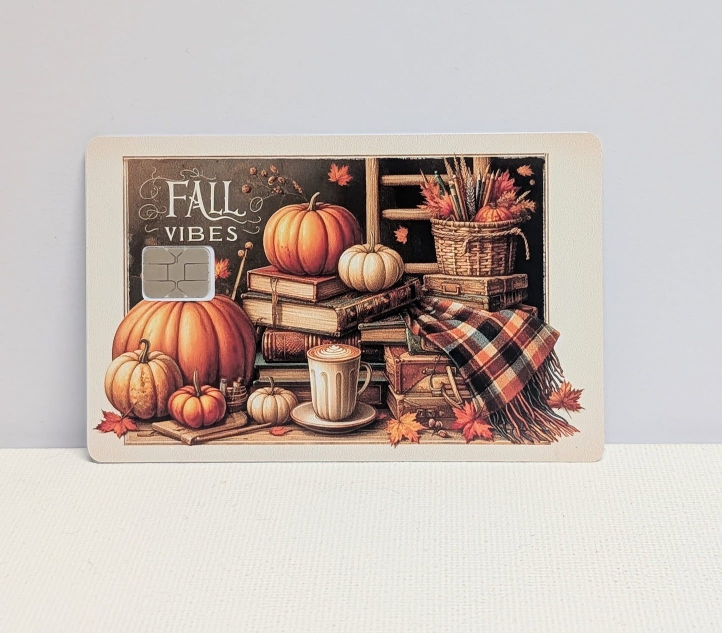 Fall Vibes Credit/Debit Card Sticker, Skin, Cover