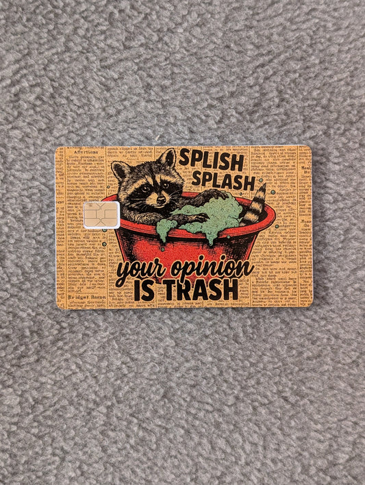 Trash Credit/Debit Card Sticker, Skin, Cover