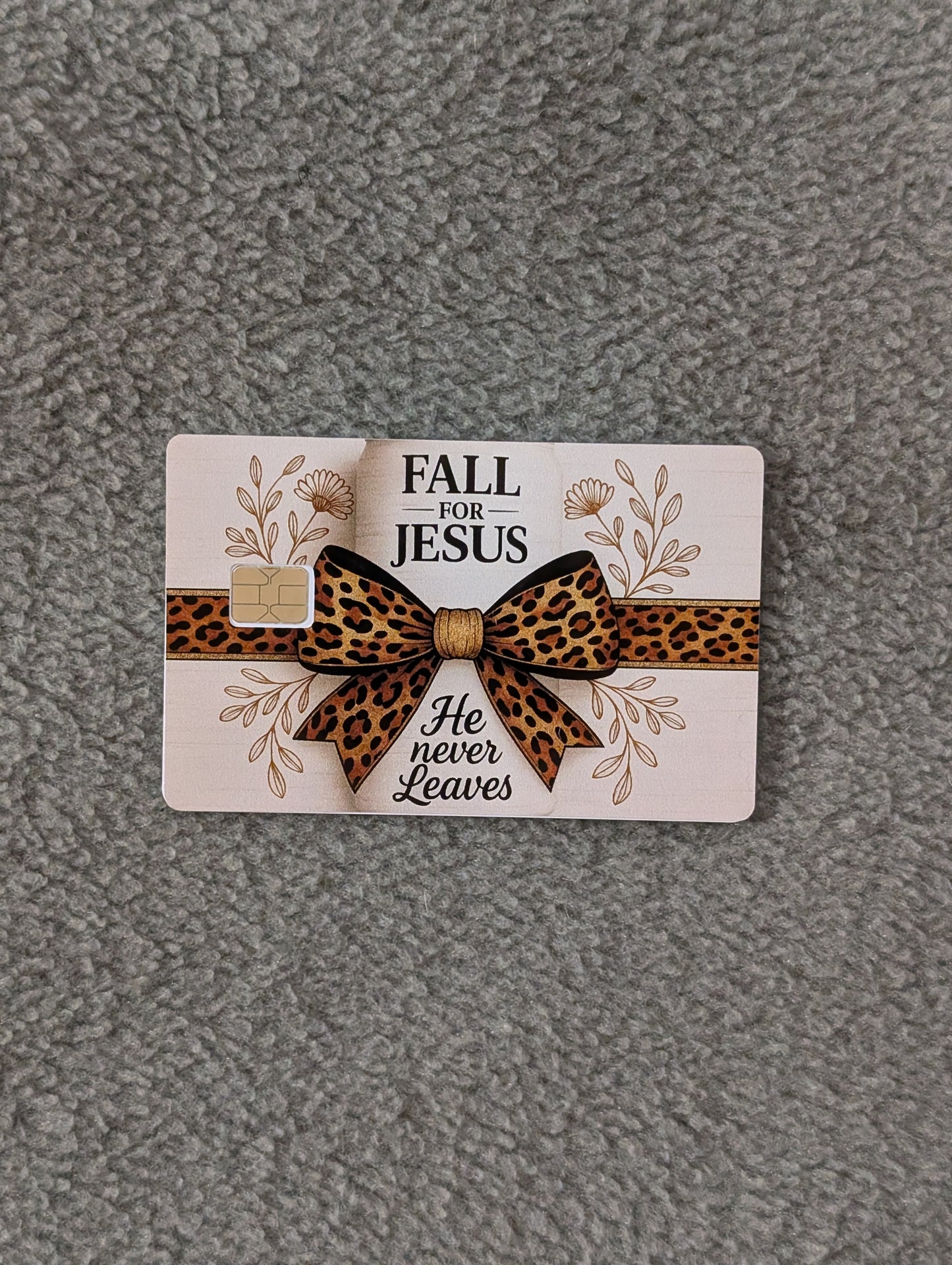 Fall for Jesus Credit/Debit Card Sticker, Skin, Cover
