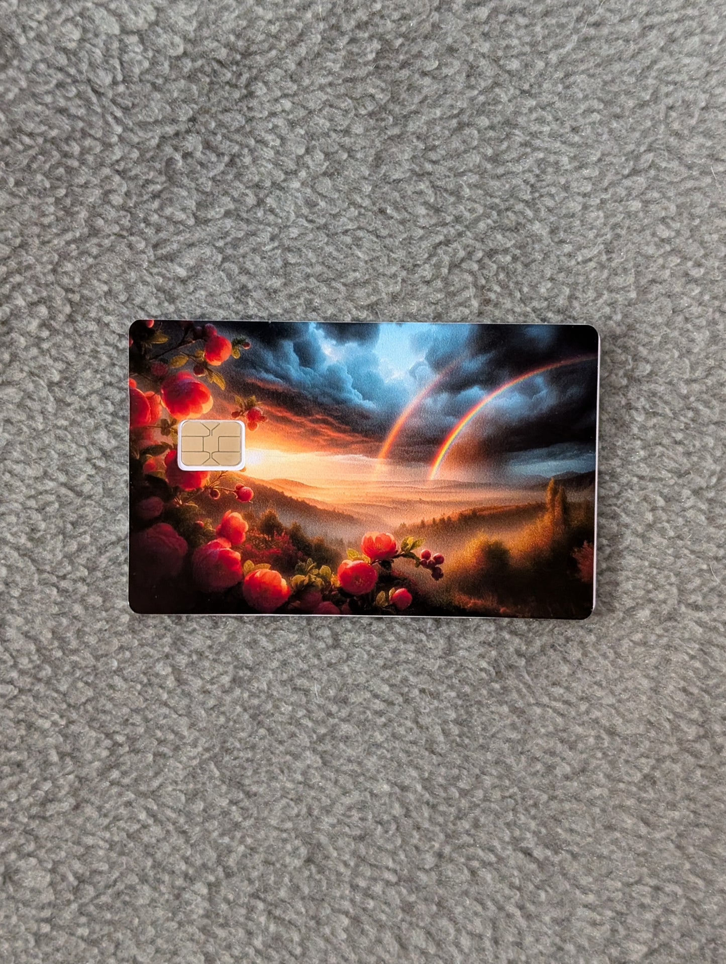 Double Rainbow Credit/Debit Card Sticker, Skin, Cover