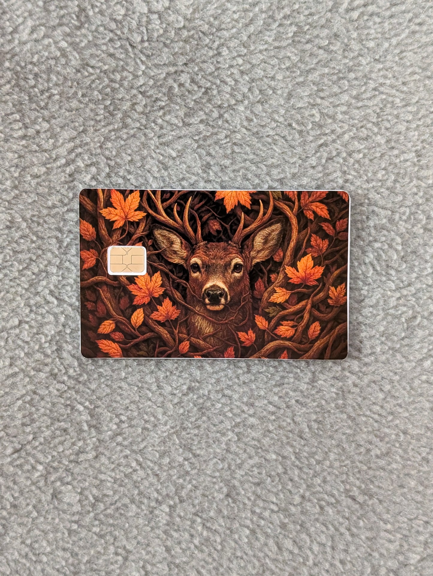 Fall Buck Credit/Debit Card Sticker, Skin, Cover