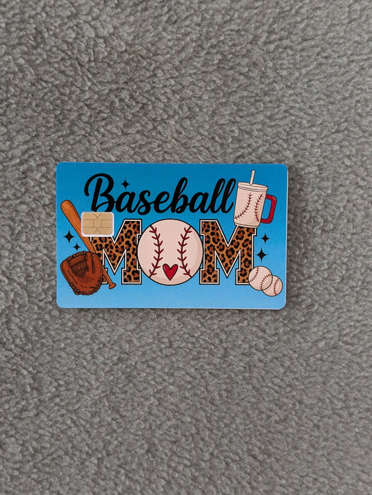 Baseball Mom Credit/Debit Card Sticker, Skin, Cover