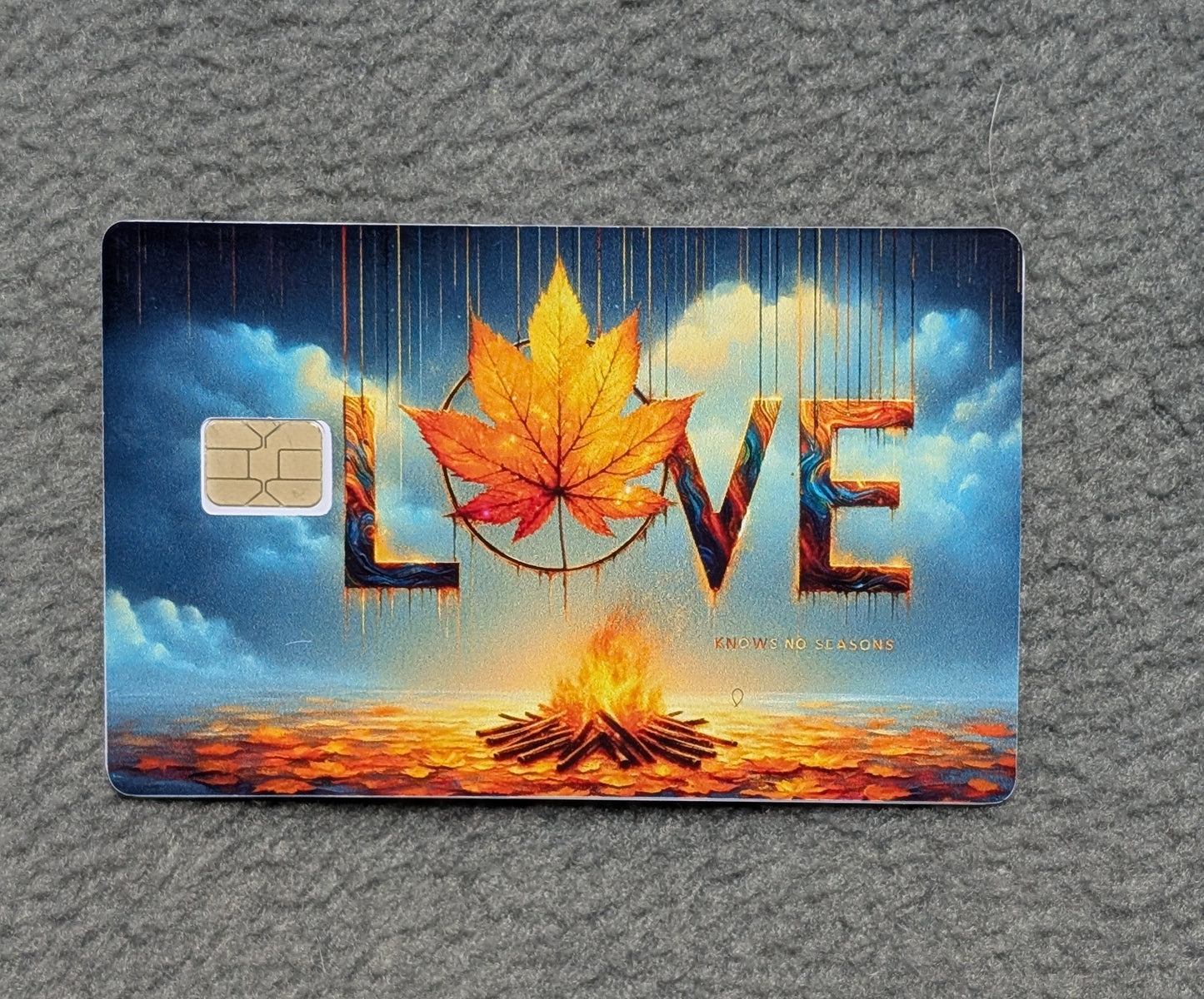 Autumn Love #238 Card Protector Sticker, Overlay, Decorative Only