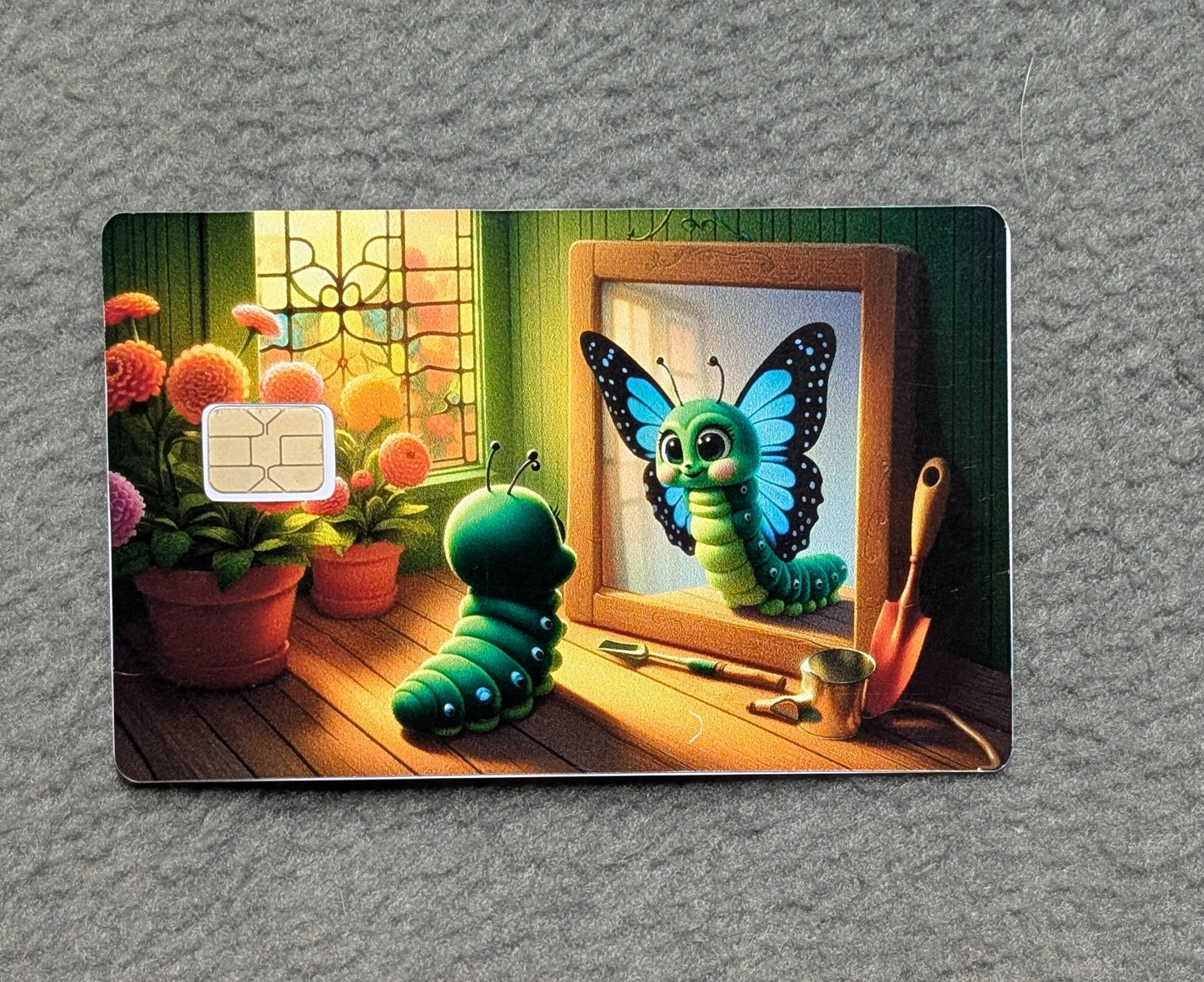 See your Worth #244 Card Protector Sticker, Overlay, Decorative Only