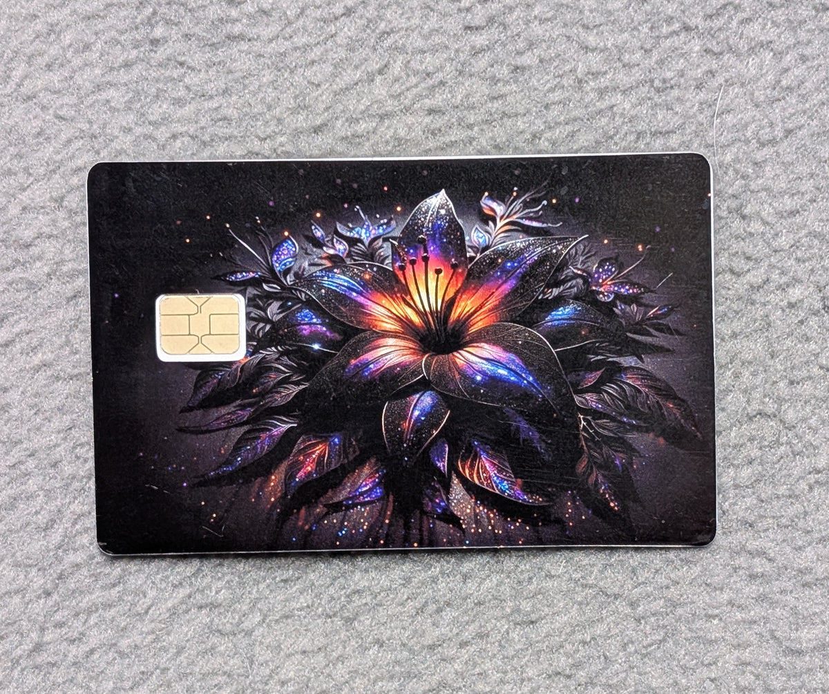 Dark Flower #247 Card Protector Sticker, Overlay, Decorative Only