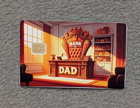 Bank of Dad #250 Card Protector Sticker, Overlay, Decorative Only