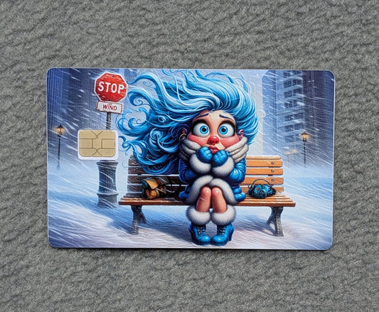 Brr Winter Wind #252 Card Protector Sticker, Overlay, Decorative Only
