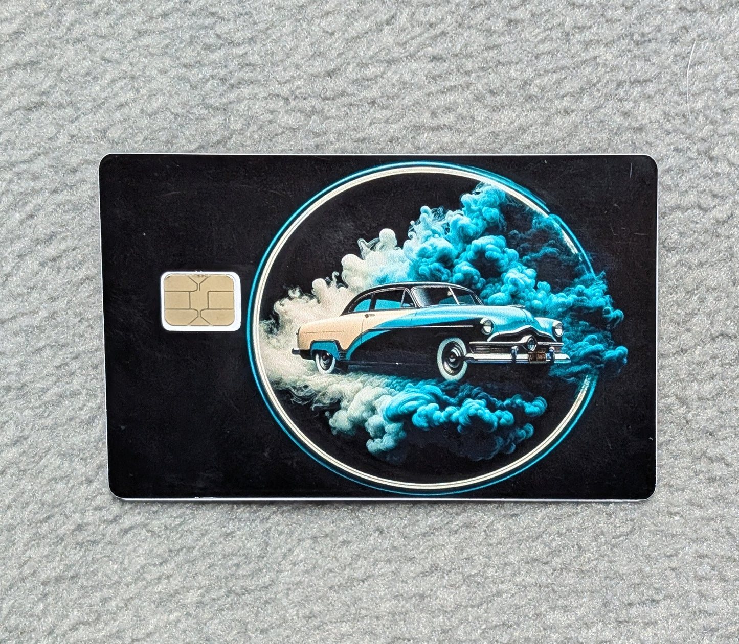 Smoke and Wheels #259 Card Protector Sticker, Overlay, Decorative Only