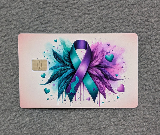 Suicide Awareness #264 Card Protector Sticker, Overlay, Decorative Only