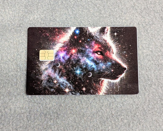 The Wolf's Constellation Credit/Debit Card Sticker, Skin, Cover
