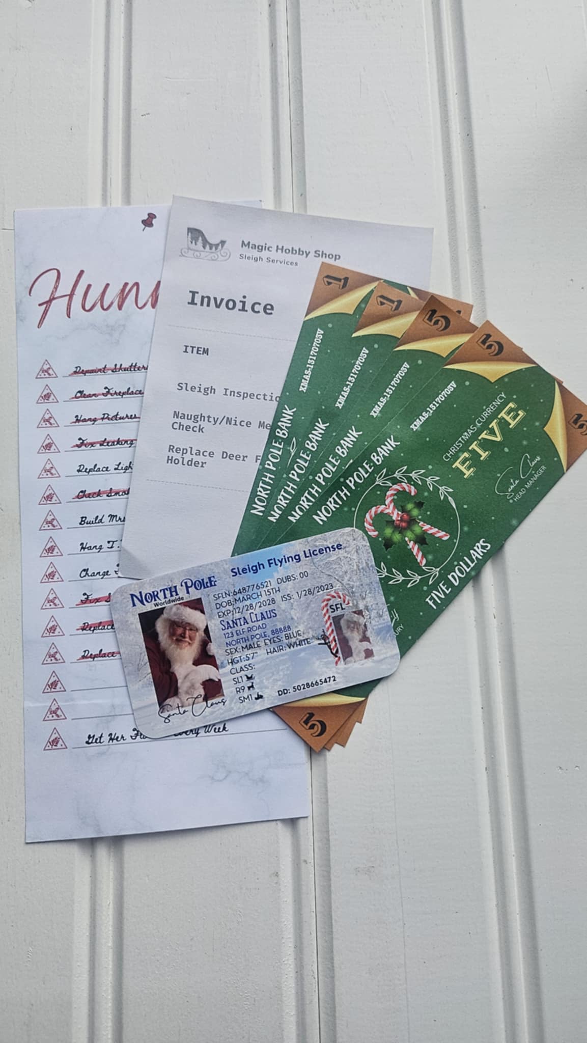 White Santa Evidence Kit