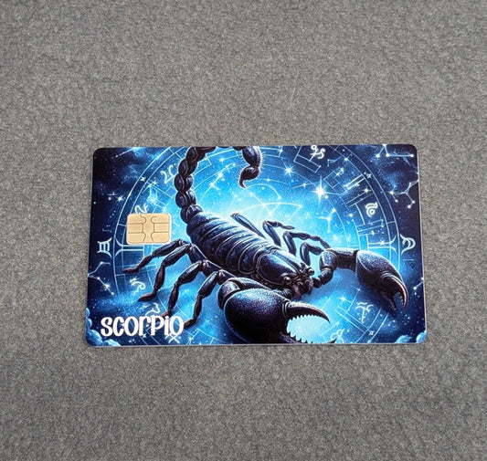 Scorpio Zodiac Sign Credit/Debit Card Sticker, Skin, Cover
