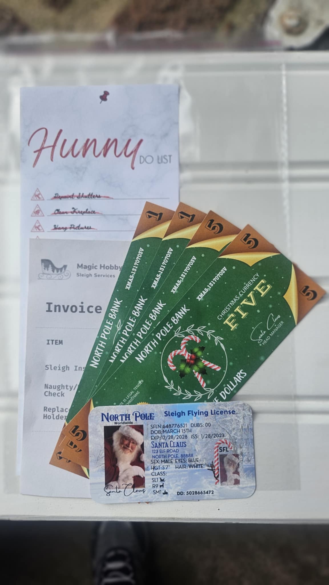 White Santa Evidence Kit