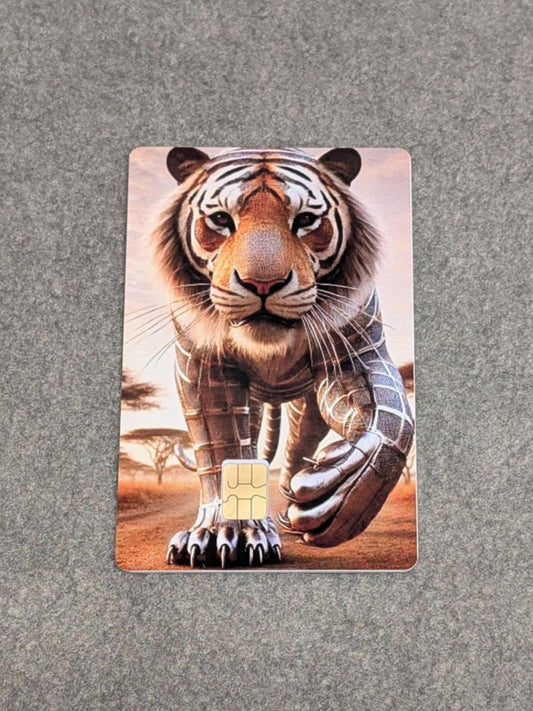 Chrome Tiger Credit/Debit Card Sticker, Skin, Cover