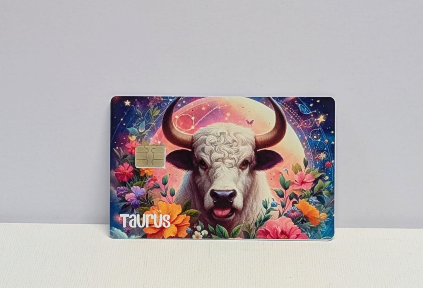 Taurus Zodiac Sign Credit/Debit Card Sticker, Skin, Cover