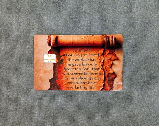 Scripture Credit/Debit Card Sticker, Skin, Cover
