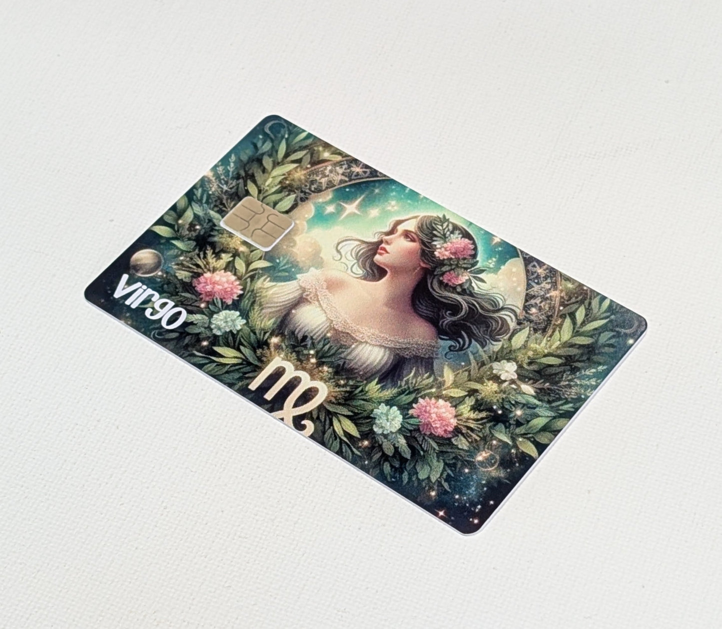 Virgo Zodiac Sign Credit/Debit Card Sticker, Skin, Cover